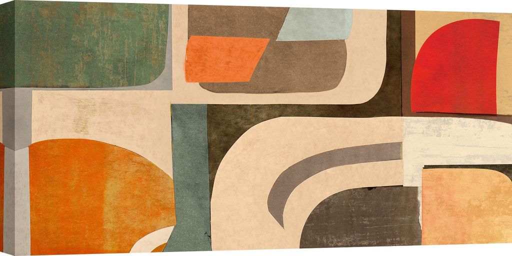 Leinwandbilder, geometrisch abstrakt - Steve Roja, A moment in Time - 120x60 cm