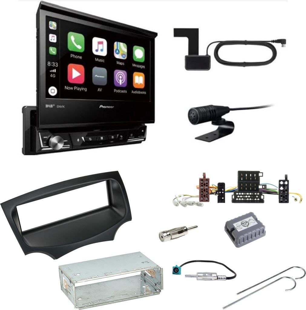 Pioneer AVH-Z7200DAB Digitalradio Bluetooth CD USB DVD Einbauset für Ford KA RU8