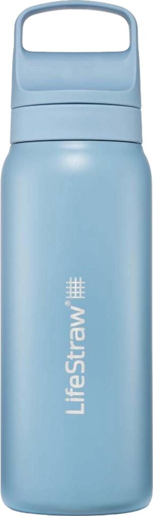 LifeStraw Wasserfilterflasche Go 2.0 Isländisch Blau Edelstahl isoliert 700 ml - Blau