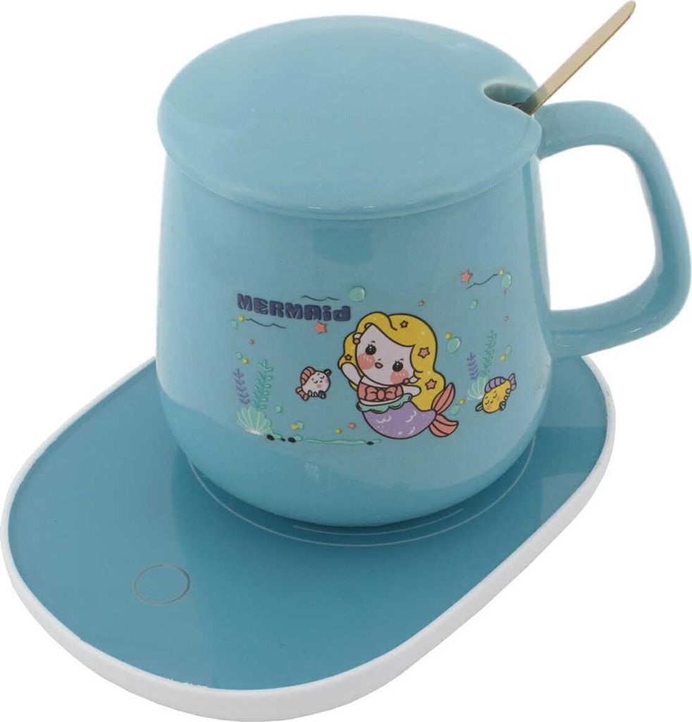 APT DA27H Elektrischer Tassenwärmer 16 W + Tasse, blau