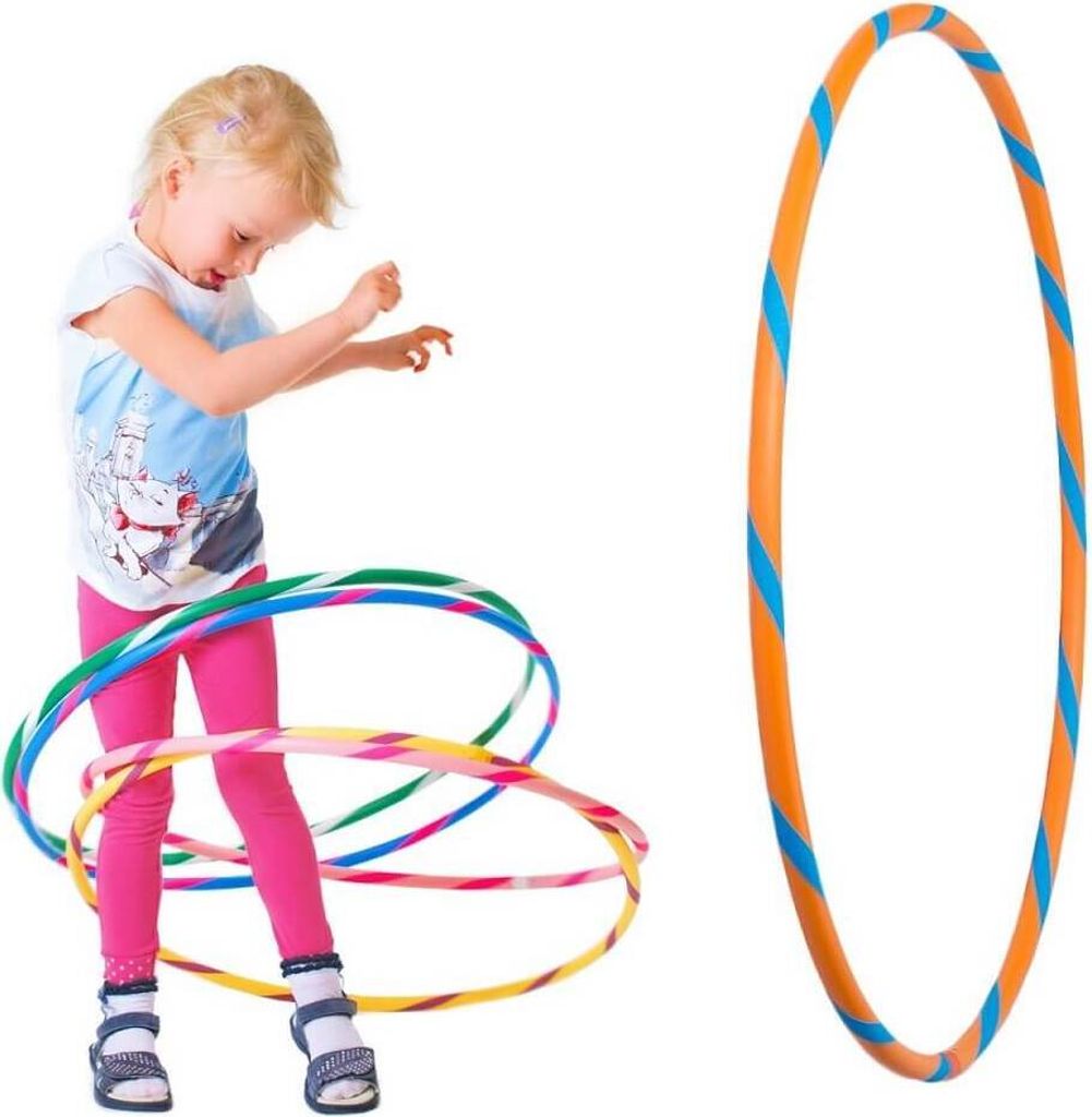 Bunter Kinder Hula Hoop für kleine Profis, Ø70cm, Orange-Blau