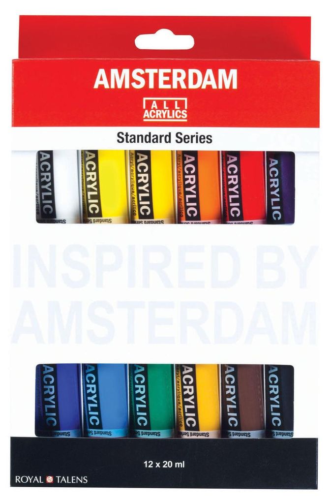 ROYAL TALENS peinture acrylique AMSTERDAM Introset II, 12 x Image du produit 