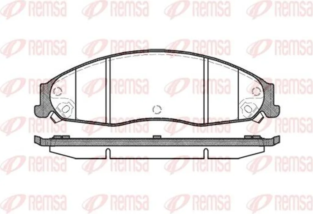 Plaquettes de frein haute performance REMSA 0955.08 OE 88959947 GT