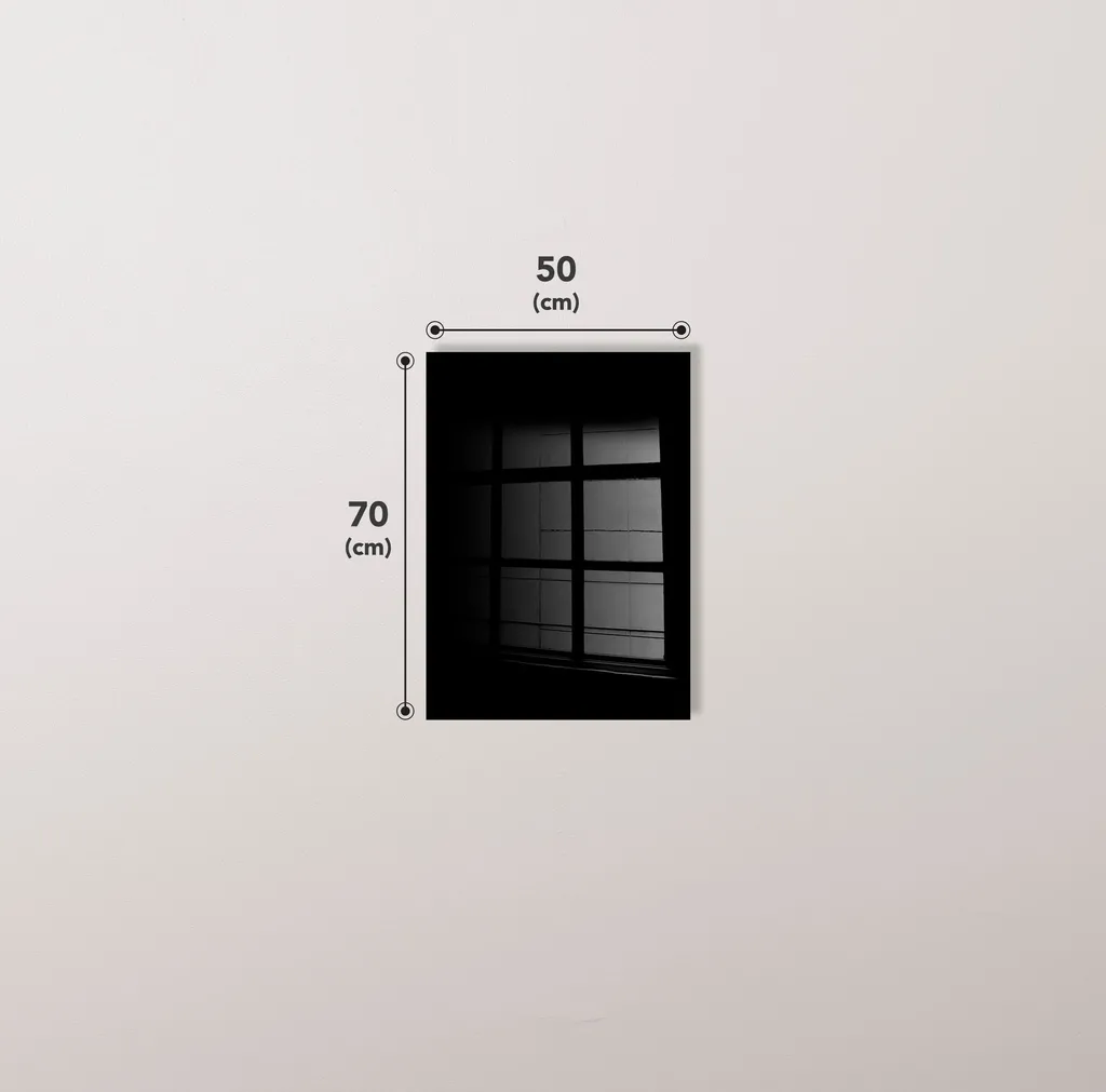 Wallity UV-668 Quadro Vetro Temperato 50x70 - Resistente e Lavabile - 8