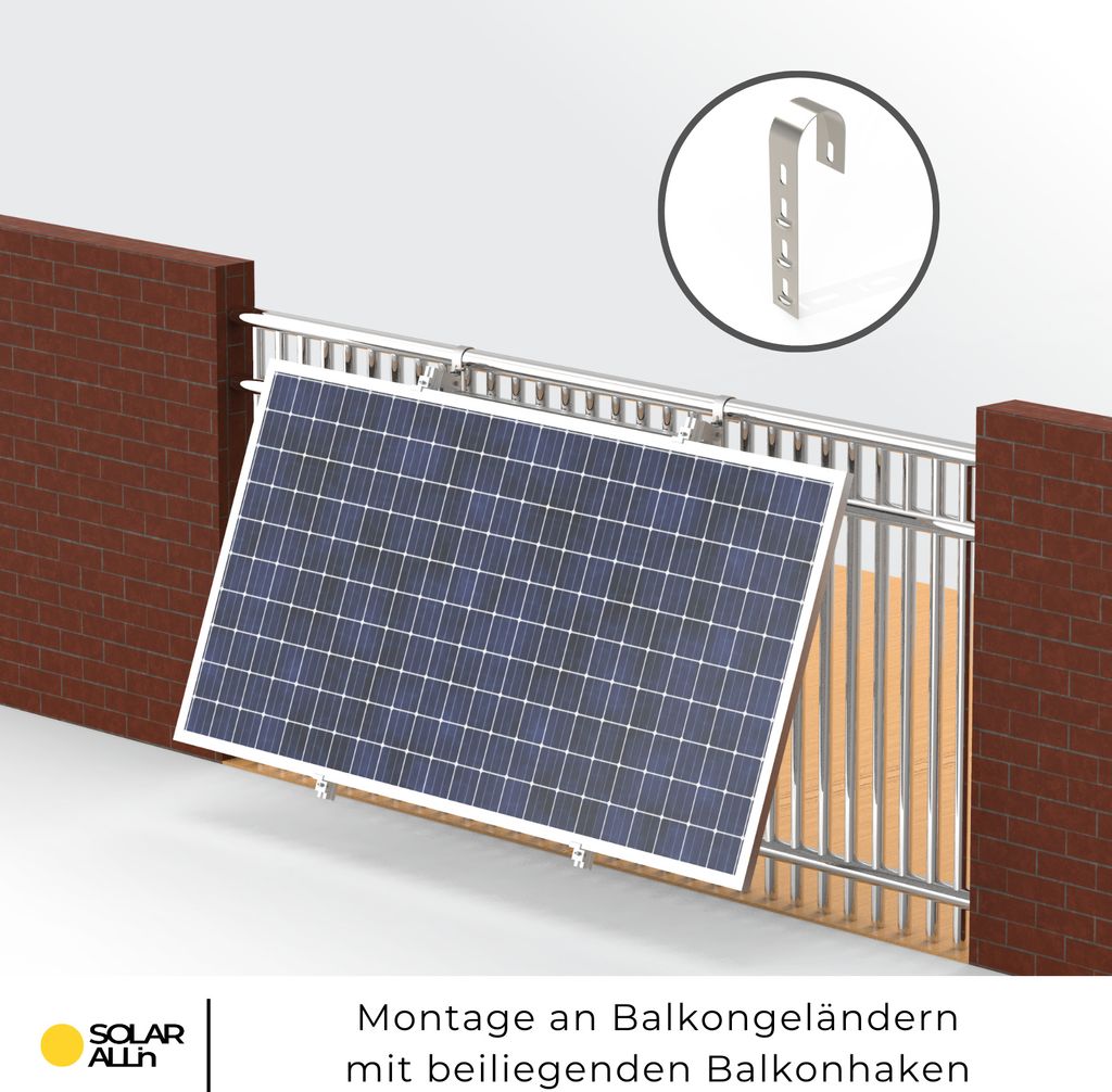 Typ-1 Universal - Montageset für Balkonkraftwerke und Produktbild 4