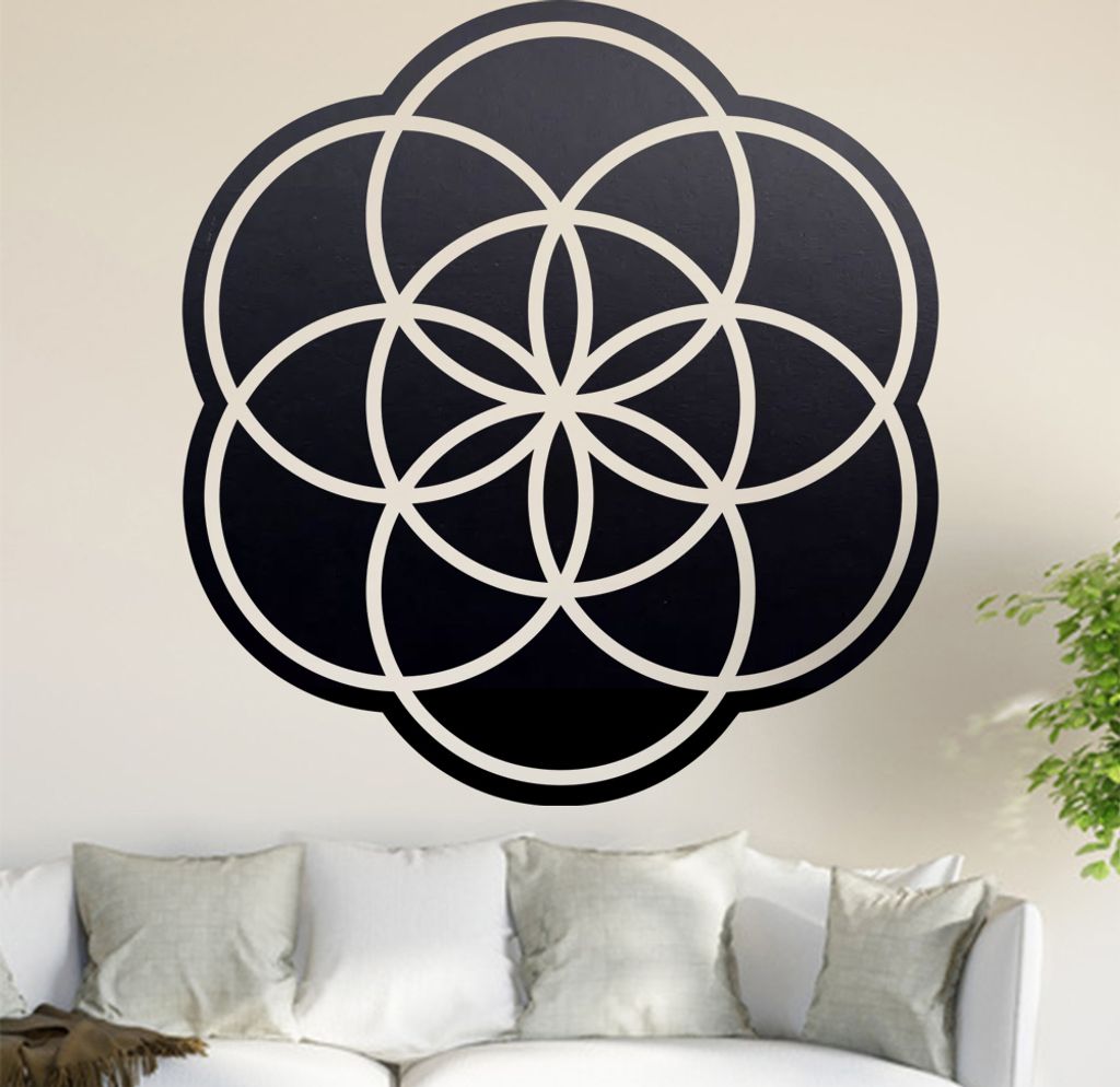 Samen des Lebens Wandtattoo in 6 Größen - Wandaufkleber Wall Sticker - Dekoration, Küche, Wohnzimmer, Schlafzimmer, Badezimmer