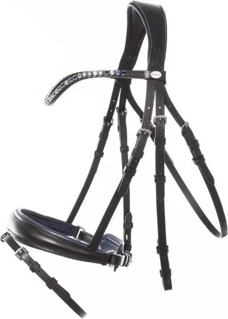 Bridon de dressage Kavalkade Ocean anatomique pour confort du cheval