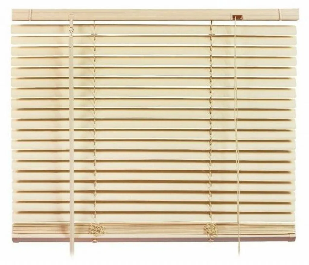 Store vénitien crème pour salon et chambre - PVC 120x160 cm occultant