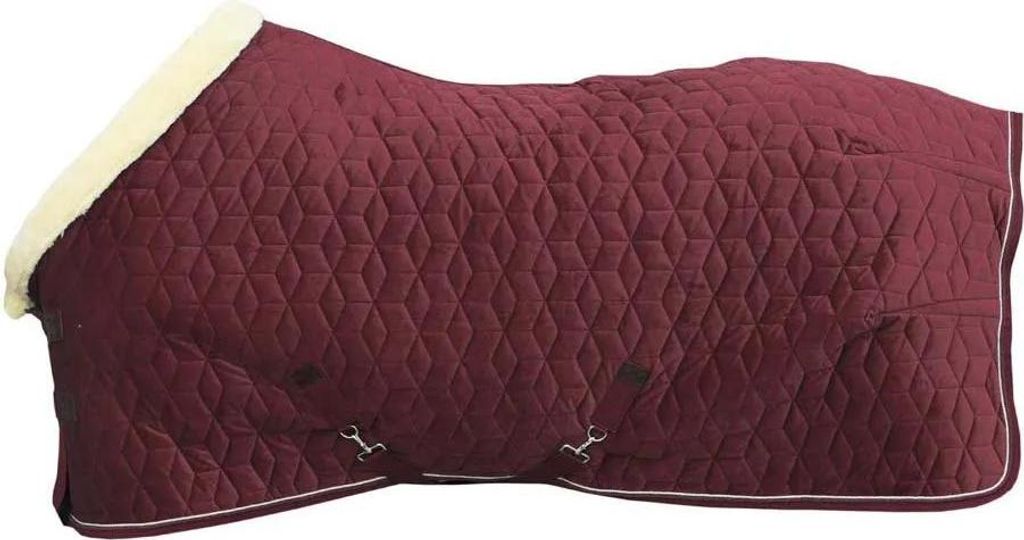 Kentucky 160g Velvet Ausstellungsdecke Für Pferde Rot 130 cm Rot 130 cm