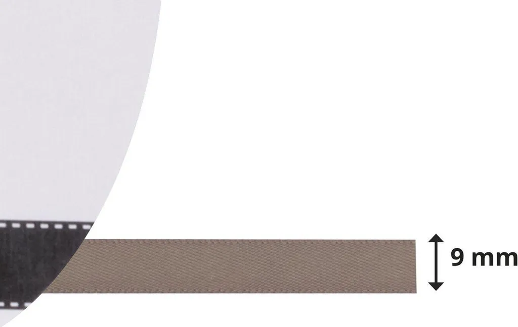 Ruban Satin Chocolat 9mm x 10m Idéal pour Mariage et Paquets Cadeaux