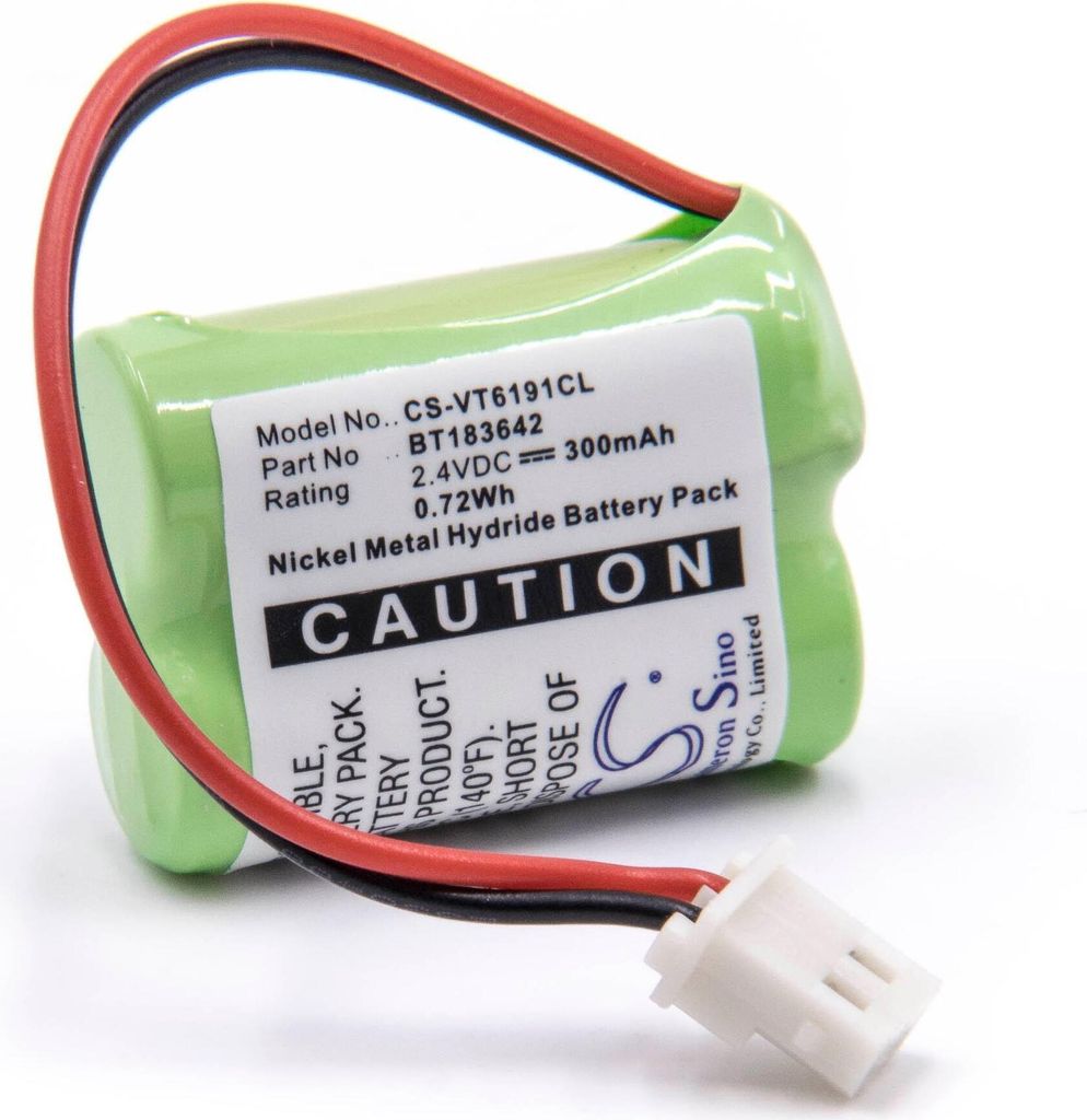 vhbw Akku Ersatz für V-Tech 2SN-2/3AAA40H-S-X2, 2SN2/3AAA40HSX2F, BT183642, BT283642 für schnurlos Festnetz Telefon (300 mAh, 2,4 V, NiMH)