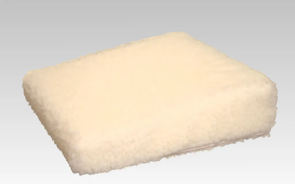 Coussin cale pour se relever écru 40 x 40 x 10/6 cm - Relève-buste ferme