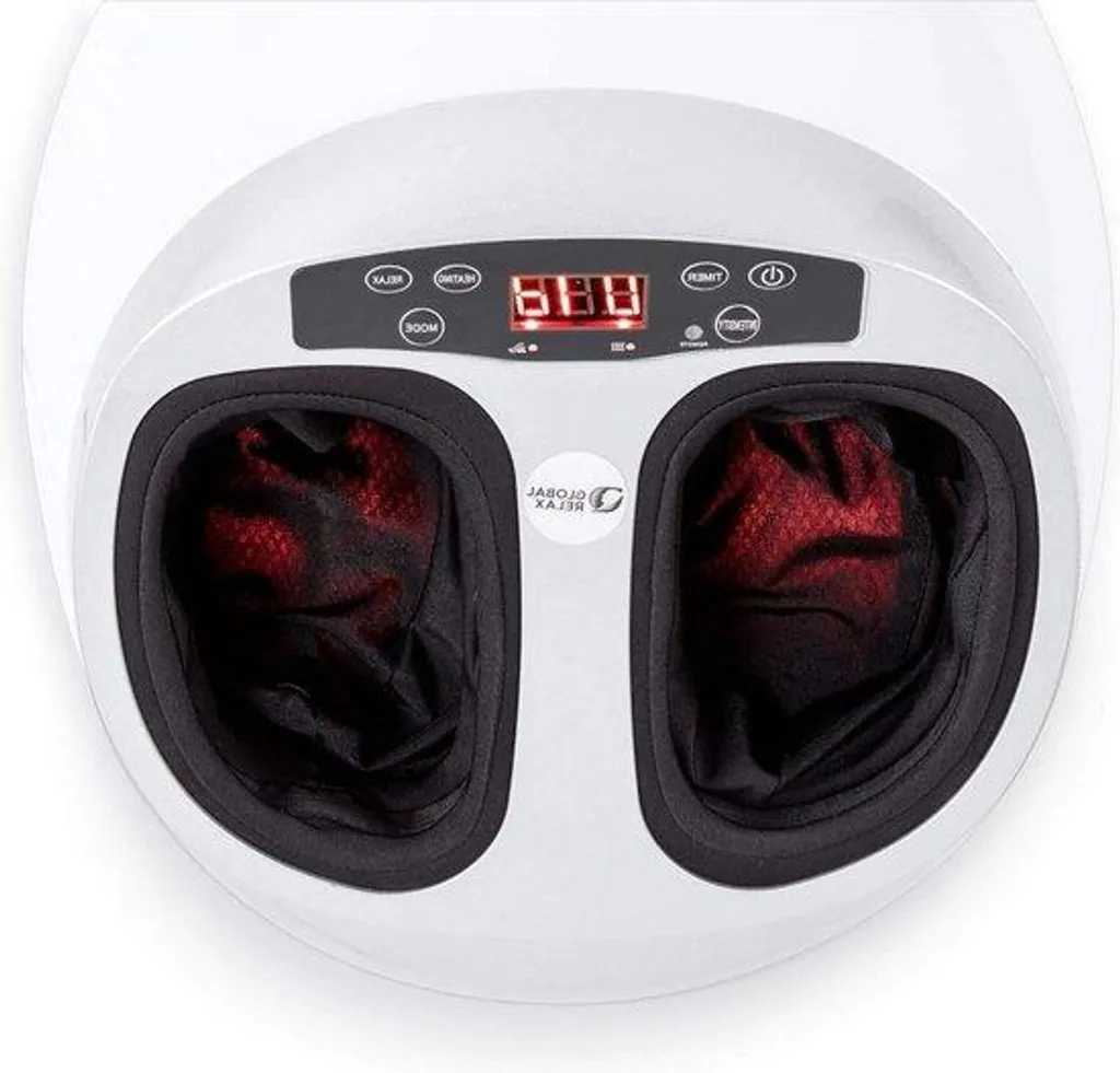 Soulager vos douleurs plantaires : appareil massage pieds 360° blanc