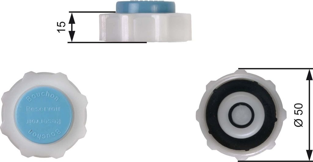 GATES RC221 Verschlussdeckel Kühlmittelbehälter für RENAULT ESPACE III (JE0) MEGANE I (BA0/1) CLIO I (B/C57, 5/357) MEGANE Scenic (JA0/1) LAGUNA I