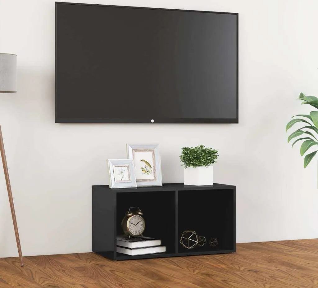 Maison Exclusive - Mobile TV grigio lucido 72x35x36,5 cm Materiale ligneo