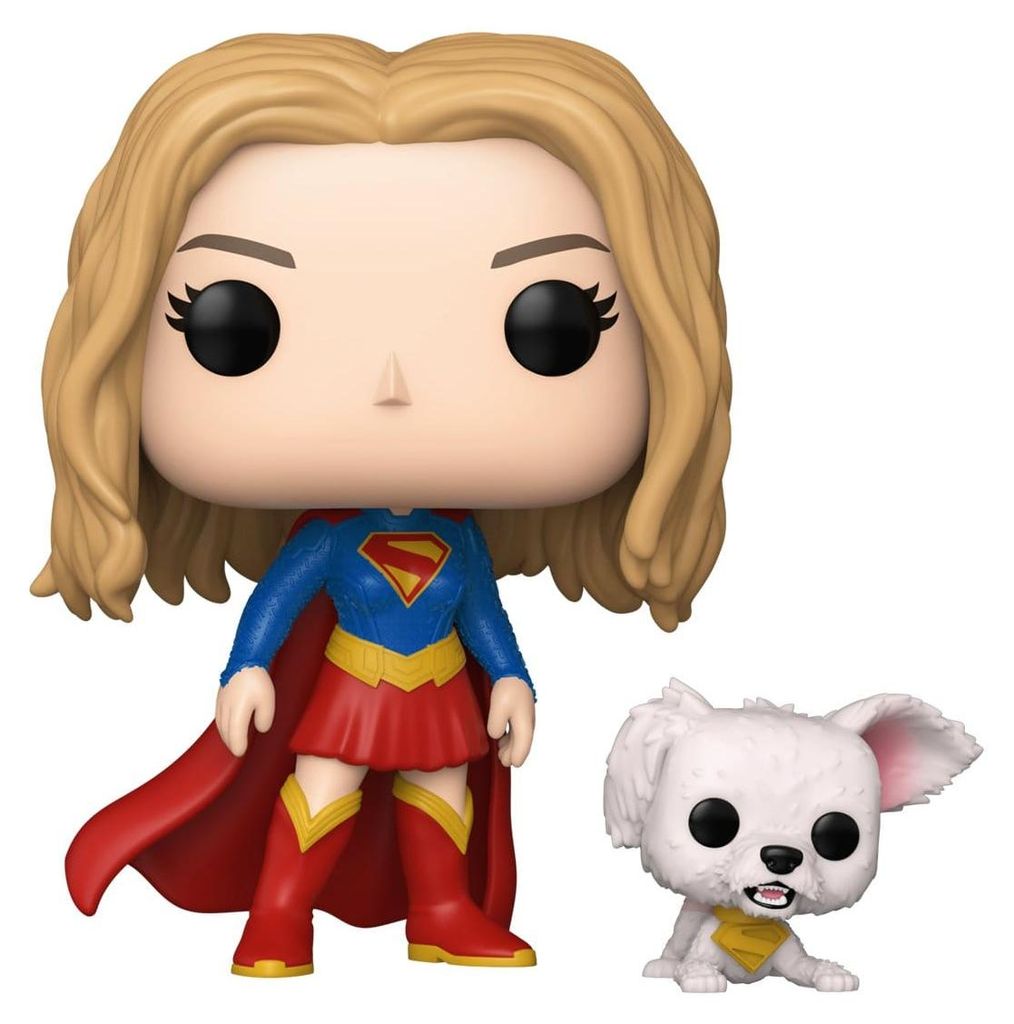 Figurina POP della DC Comics: Supergirl con il cucciolo Immagine del prodotto 
