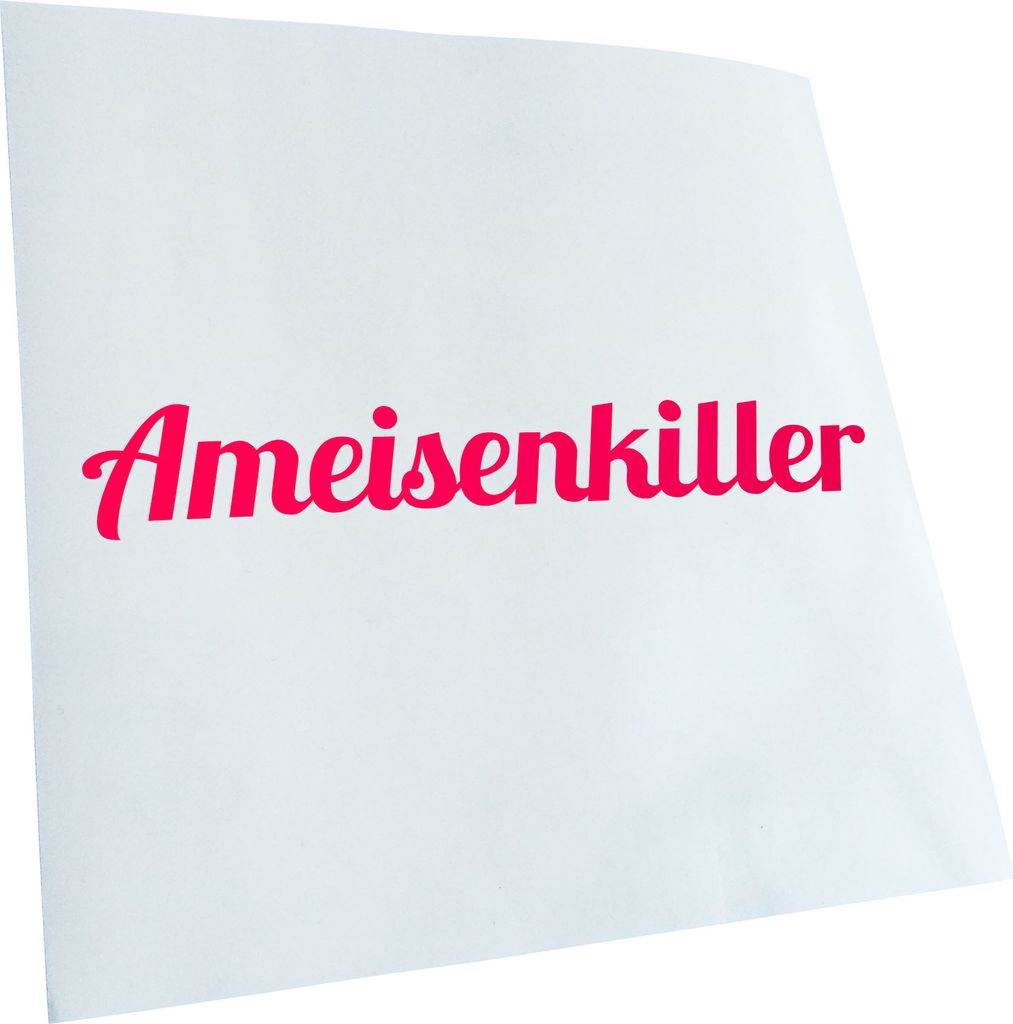 Kiwistar - Autoaufkleber - neonpink - 40 x 6 cm - Ameisenkiller - Heckscheibenaufkleber - Aufkleber für Auto Kfz Fahrrad, LKW, Truck Mofa