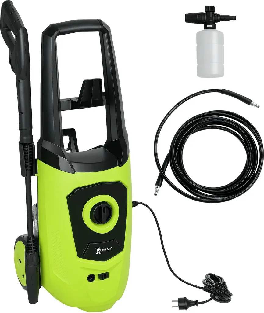 Nettoyeur haute pression 1800W 150 bars avec pompe alu et tuyau inclus