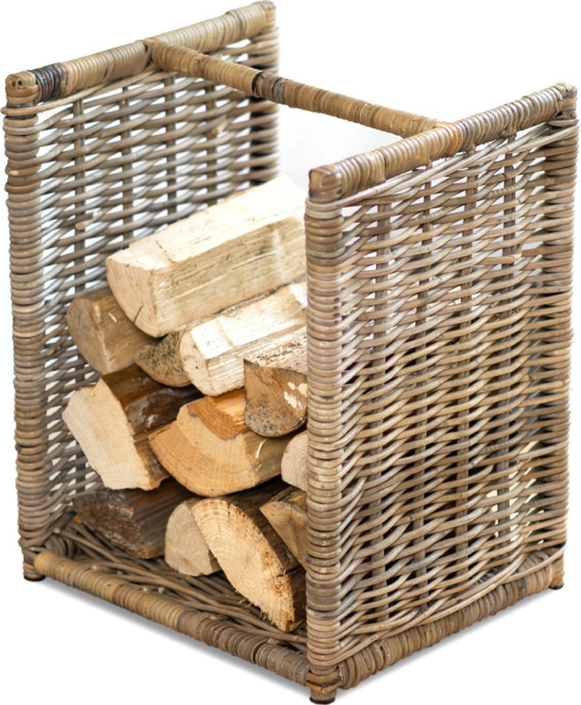 Westmann Rotin Panier à bois pour cheminée Costa Naturel Image du produit 