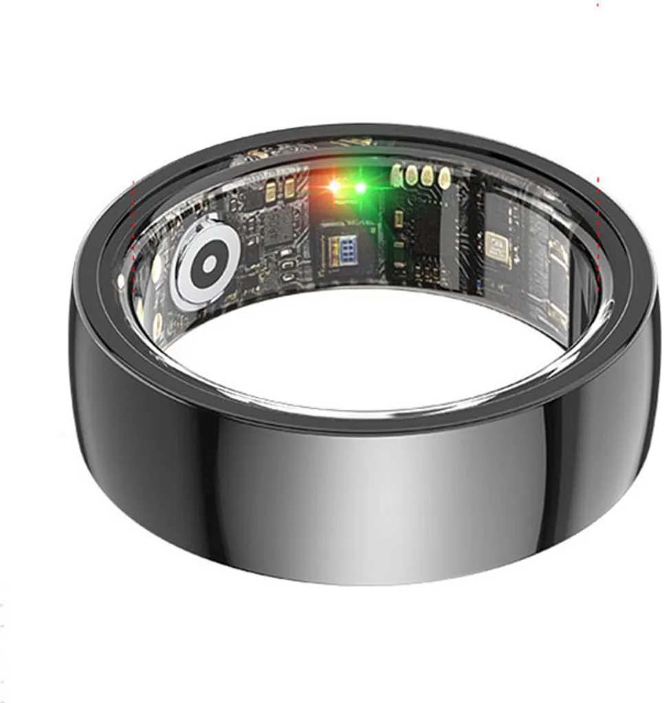 Anello Intelligente INF R1000 Nero Taglia 7: Salute e Stile al Dito