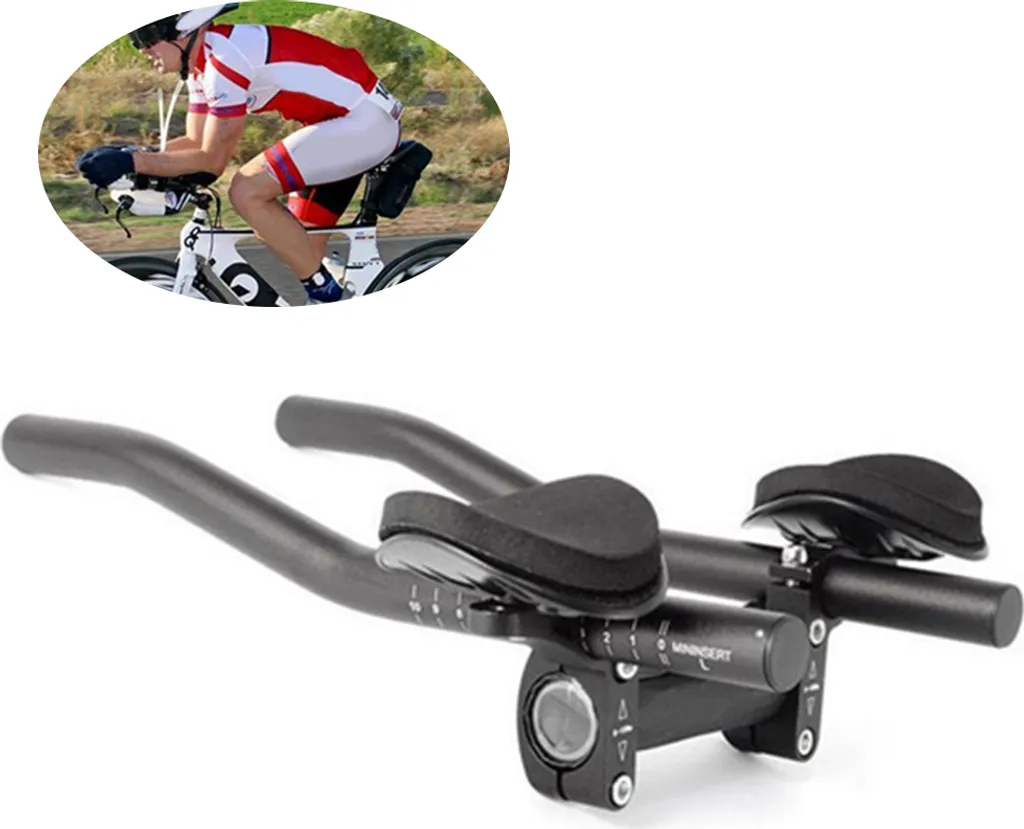 Aero Bars vélo route 34 cm en aluminium léger avec repose-bras confort