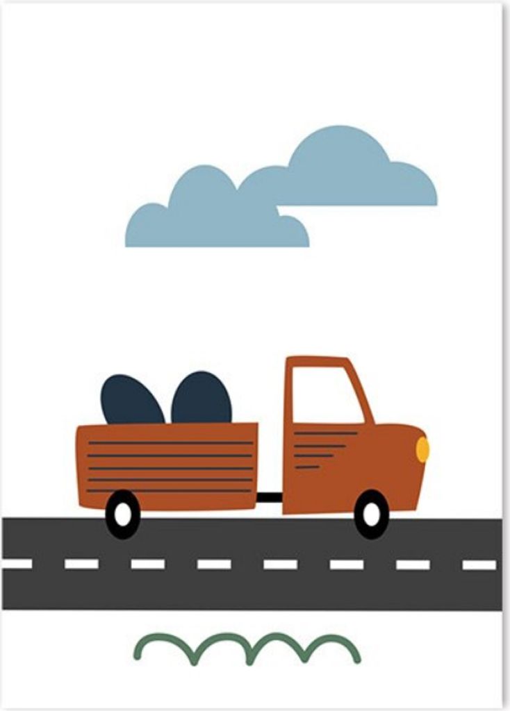 TPFLiving Kunstdruck LW-1085 (OHNE RAHMEN) Poster - Leinwand - Wandbild - Hochauflösender Giclée-Druck, langlebig und hochwertig - Autos und Verk...