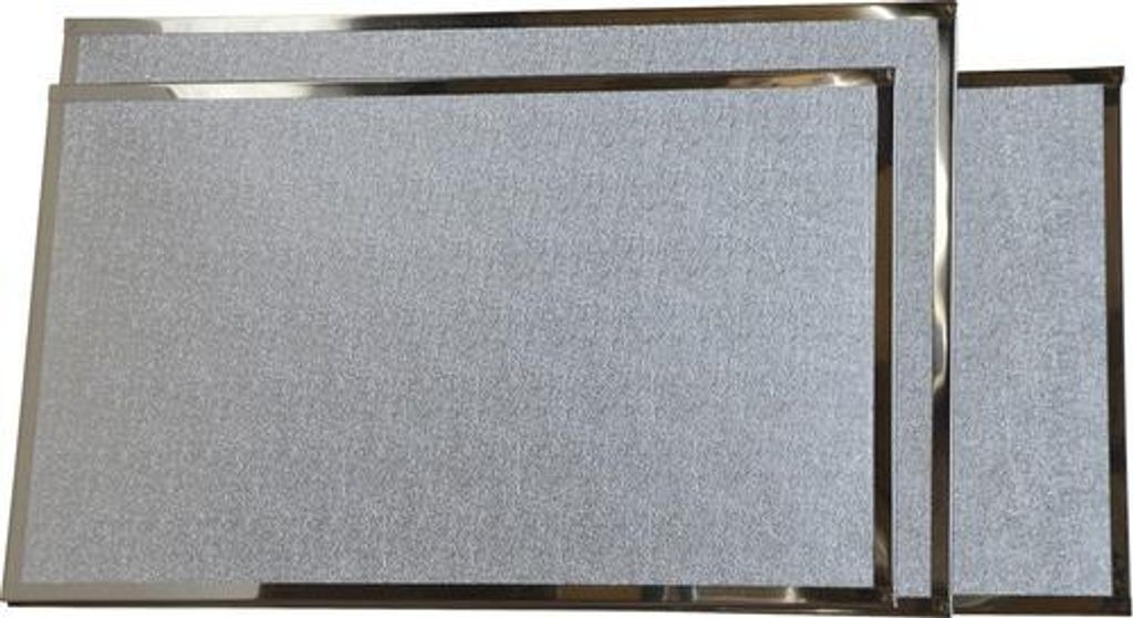 Kaminrost 21x43cm mit Lamellen graphit