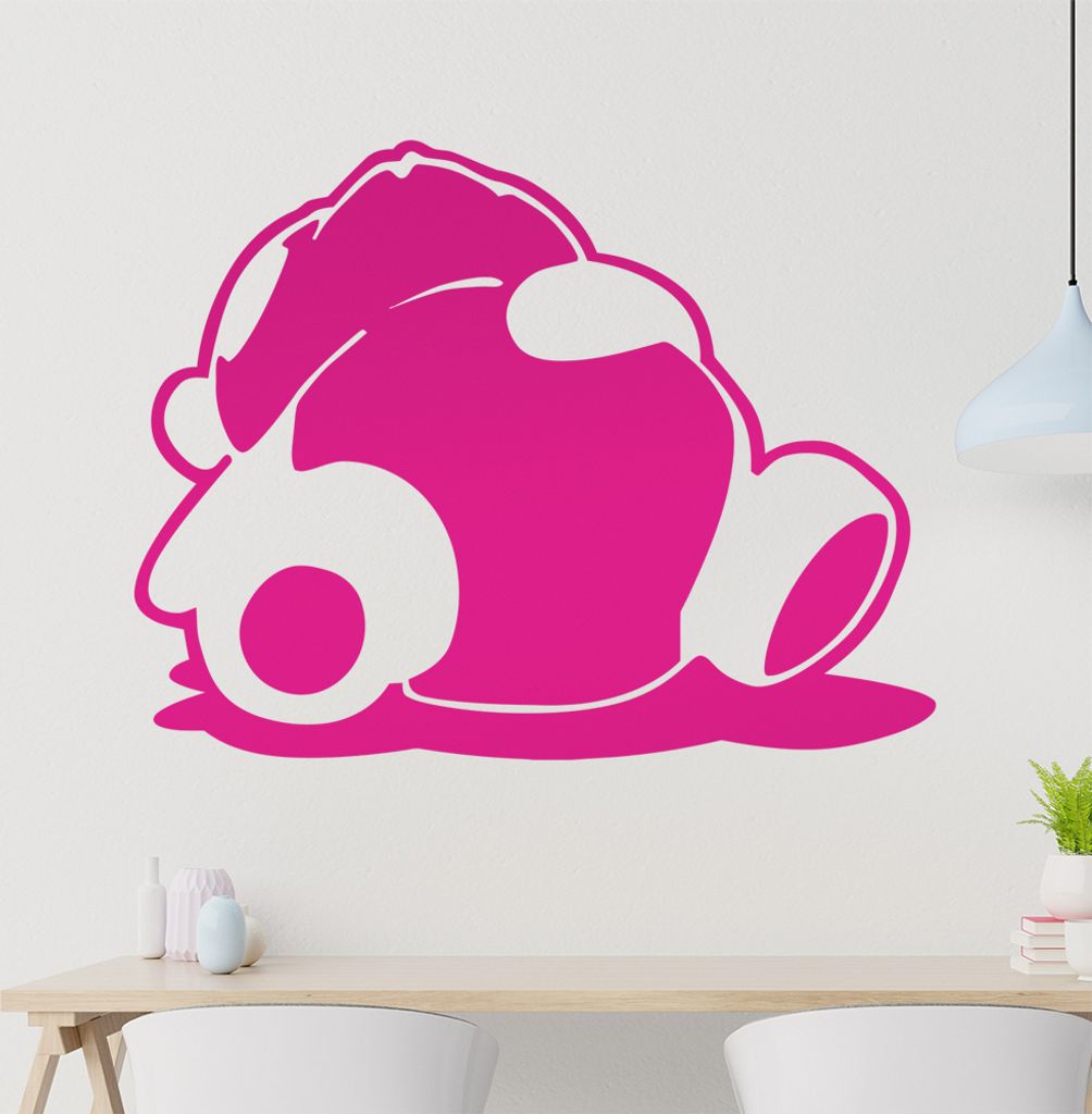 schlafender Teddy Bär Wandtattoo in 6 Größen - Wandaufkleber Wall Sticker - Dekoration, Küche, Wohnzimmer, Schlafzimmer, Badezimmer