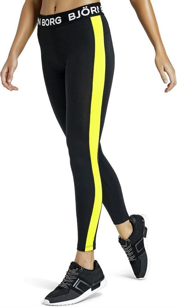 Björn Borg - Damen - LA Stripe Strumpfhose - Bunt/Gelb/Schwarz - Gr. 36