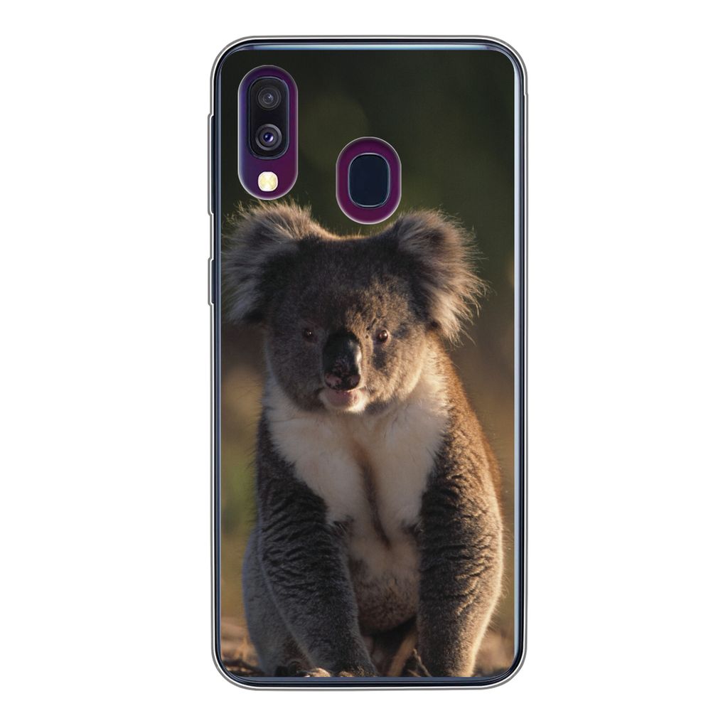 MuchoWow Handyhülle Schutzhülle Hülle für Samsung Galaxy A40 Koala - Sonne - Tier - Kinder - Jungen - Mädchen Silikon Softcase Handy Hülle ...