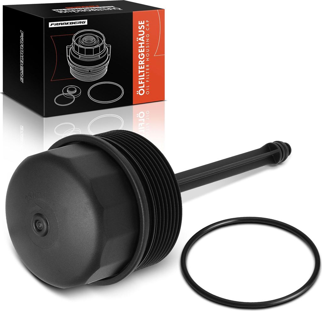 Frankberg 1x Ölfiltergehäuse Deckel für VW Passat 3B Audi A3 8L1 Seat Skoda 1.9L 1995-2013