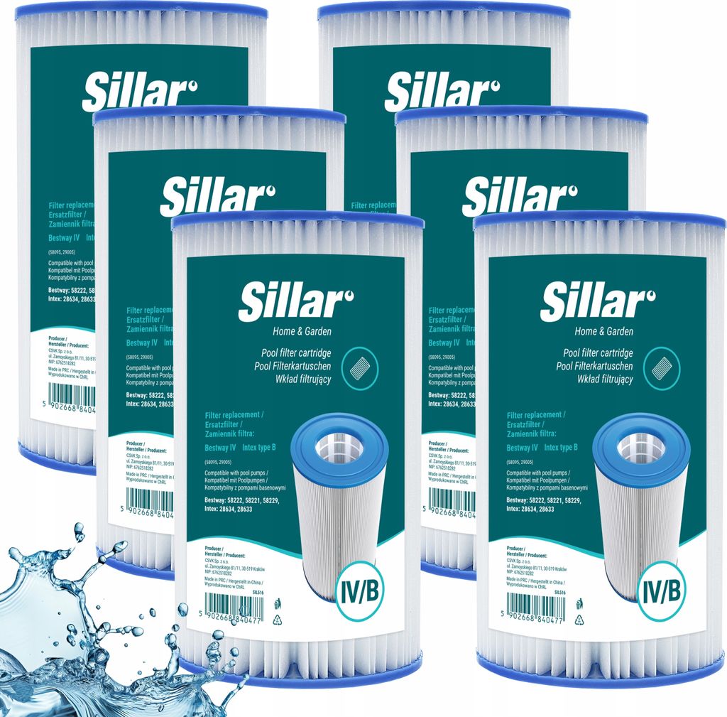 Jacuzzi-Filterpatrone Für Poolpumpenersatz Bestway Type Iv Intex B