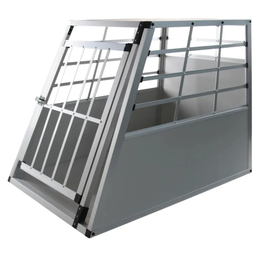 Cage de coffre voyage pour chien Top Mast AutoBench en aluminium gris - 2