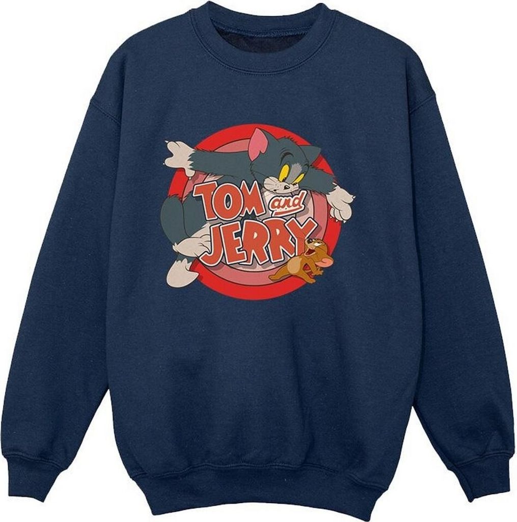Tom and Jerry - "Classic Catch" Sweatshirt für Damen BI1890 (M) (Marineblau)
