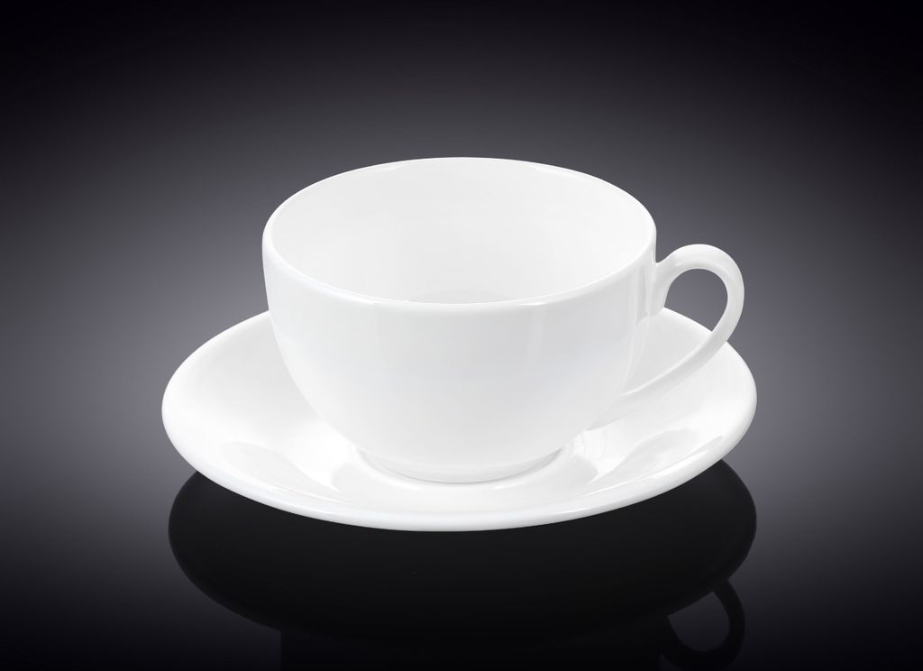 Wilmax Tee Tassen & Untertassen Set 6-teilig Porzellan 250 ml WL-993000/6C