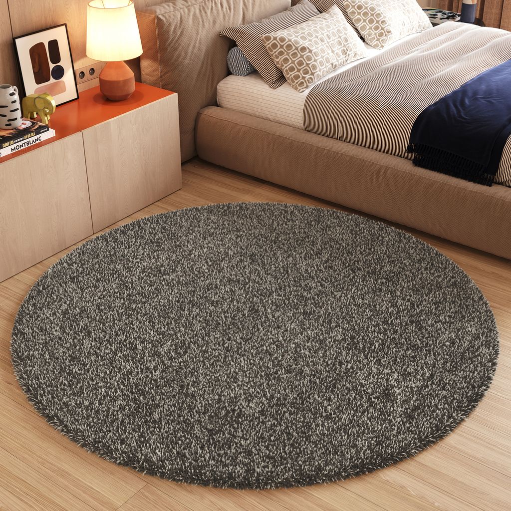 Tapiso Koberec ESSENCE Round Modern Unicoloured Grey ÖKOTEX Obrázek produktu 