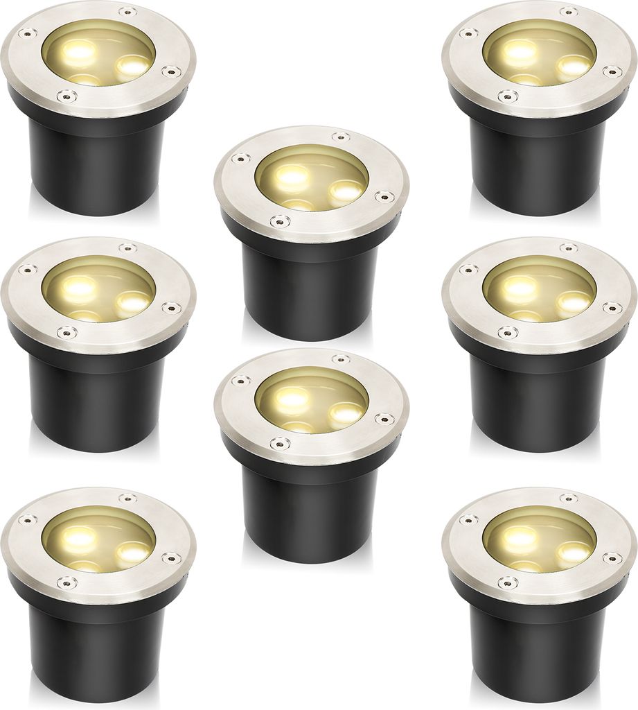 Jopassy 12x 3W luce di terra IP65 luce LED per esterni Immagine del prodotto 