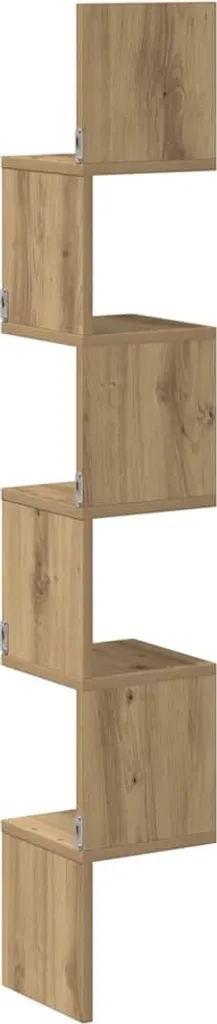 Mensola Angolare Maison Exclusive Rovere 20x20x127.5 cm Design Minimal - 6