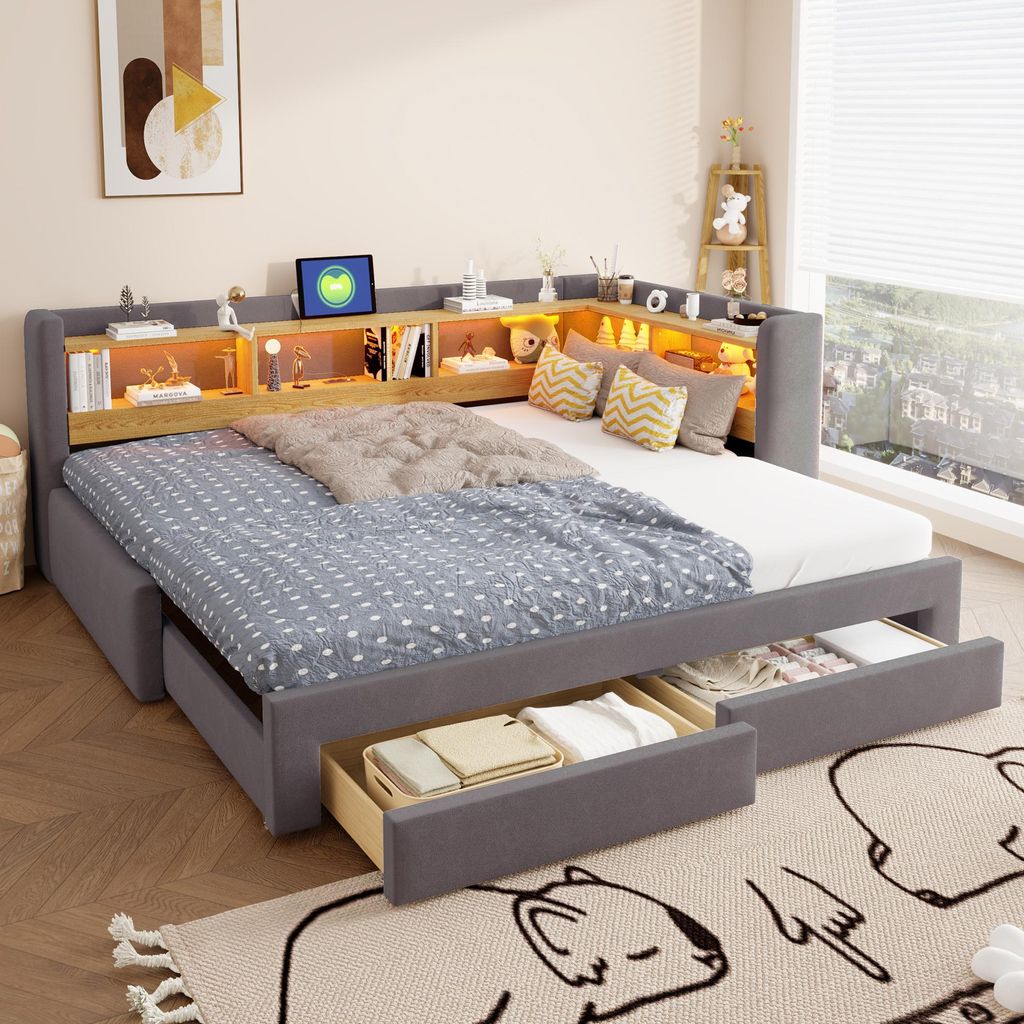 Sofá cama Flieks de 90x200 cm con cama extraíble, sofá cama Imagen del producto 