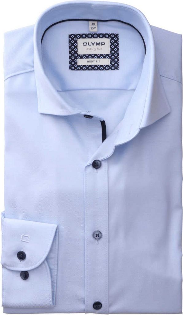 Olymp Hemd Baumwolle Level Five Body Fit Blau ml 7