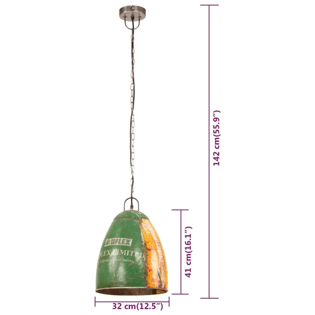Lampe industrielle multicolore 32 cm E27 pour un intérieur unique - 7