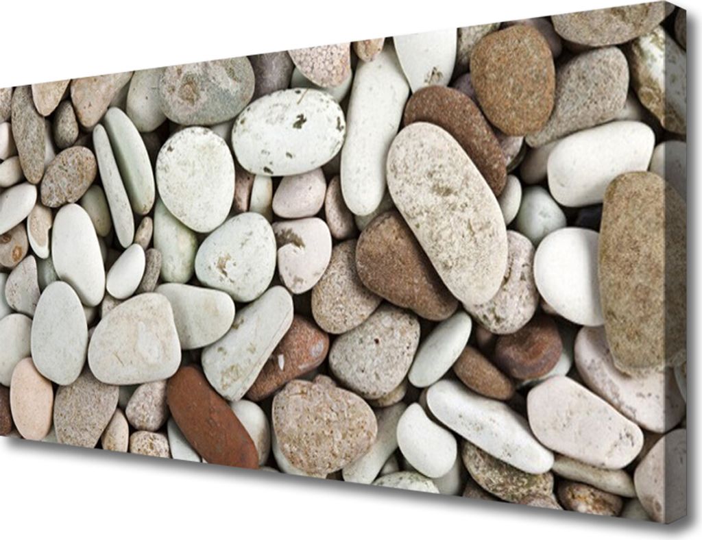 Tulup Leinwand-Bilder 100x50 Wandbild Canvas Kunstdruck Steine Kunst