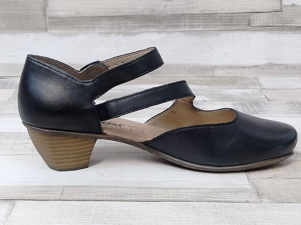 Rieker Pumps - Glanzschwarz Glattleder Größe: 38 Normal Produktbild 13