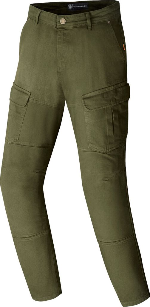 Merlin Warren D3O Cargo Motorrad Jeans, oliv, 36