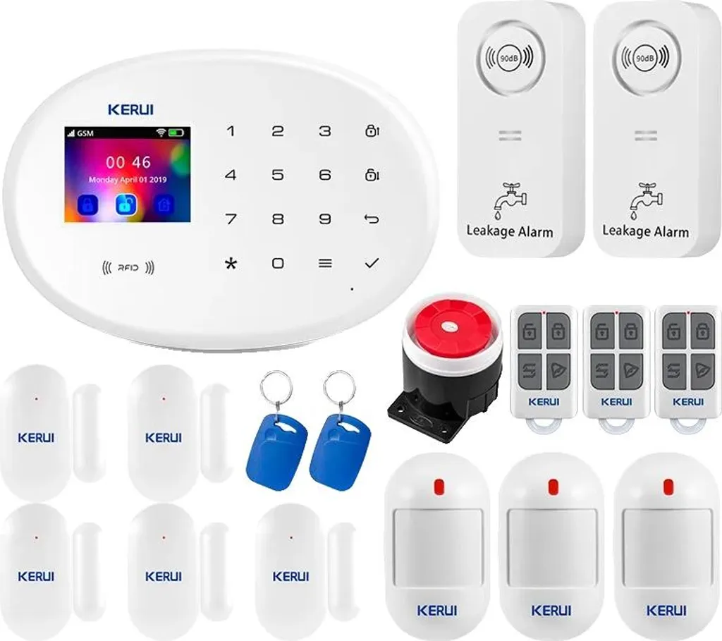 Alarme maison sans fil connectée KIT 6 pièces pour protection domicile