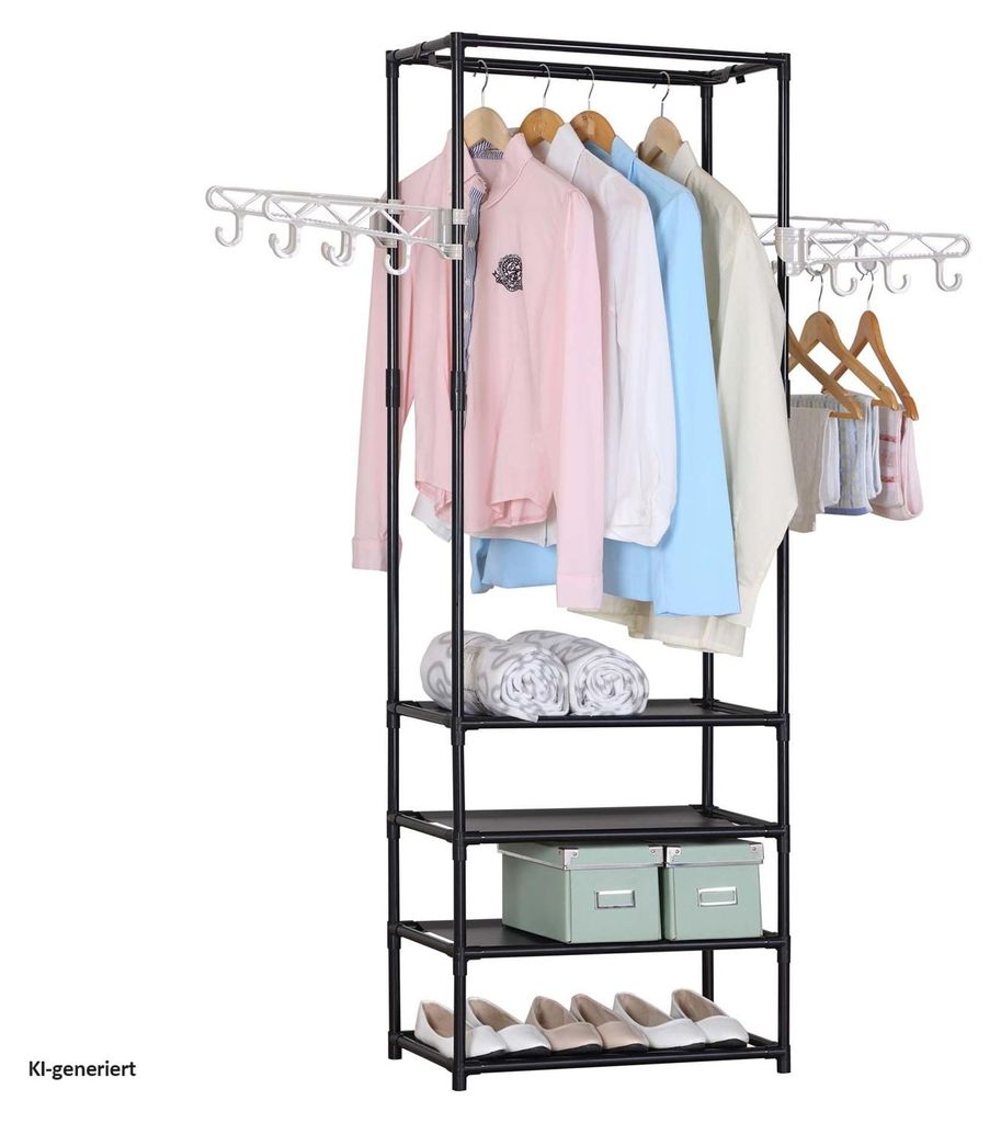 Garderobe Lena L freistehend 55x158x29 cm mit 1 Produktbild 