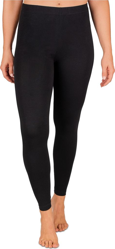 SES blickdichte Leggings Damen schwarz (32/34) / Leggings Damen Baumwolle/Leggins Damen mit Perfekter Passform und Komfort/Damen Leggings für viel...