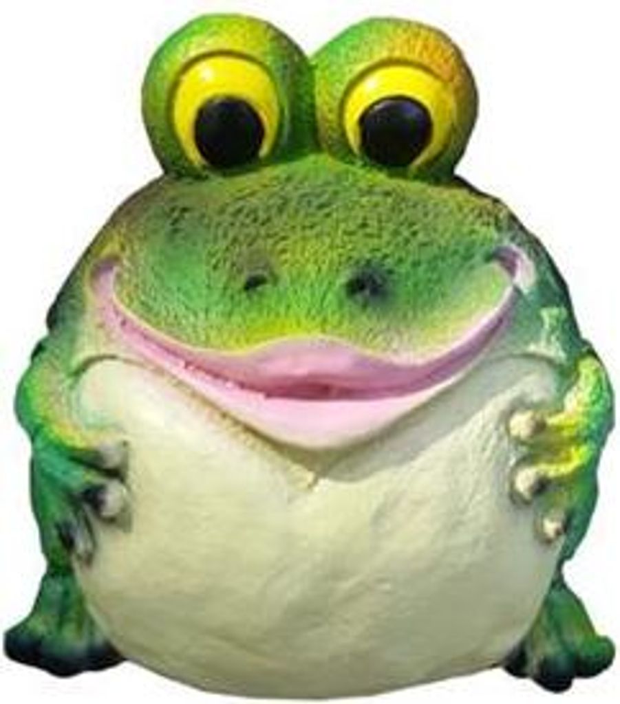 Modern Frosch Deko Kunststoff Figur Höhe 25 cm