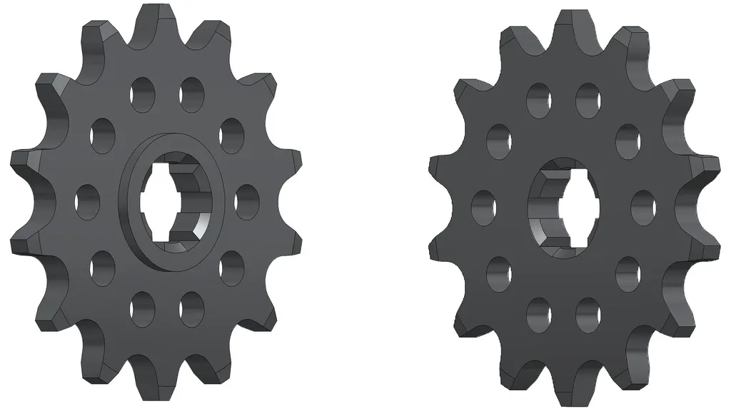 Pignon ultra léger Esjot 520 14z Racing à denture optimisée