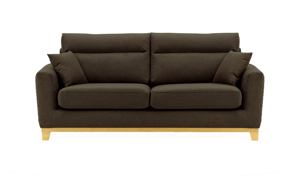 Dreisitzer-Sofa Belfort - Braun - Baku 12